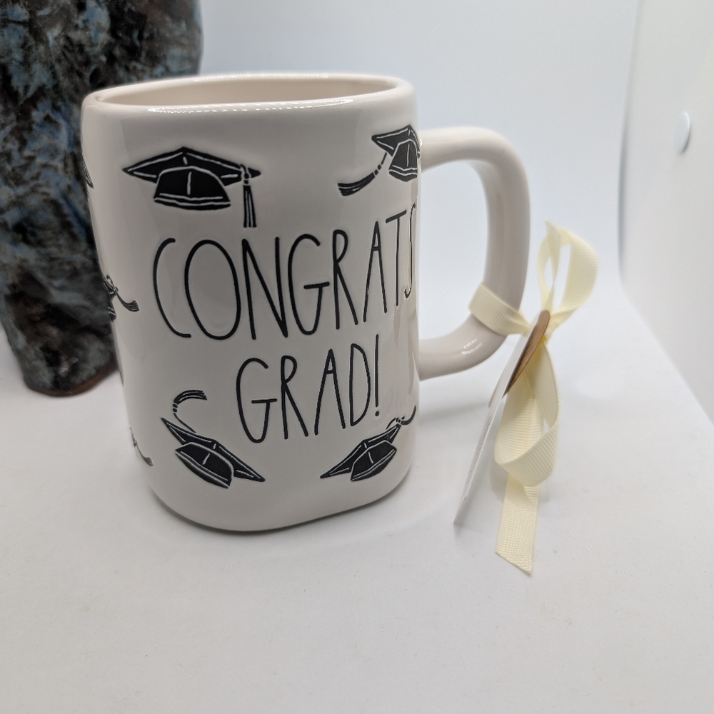 Rae Dunn Graduation Mug with Black Accents